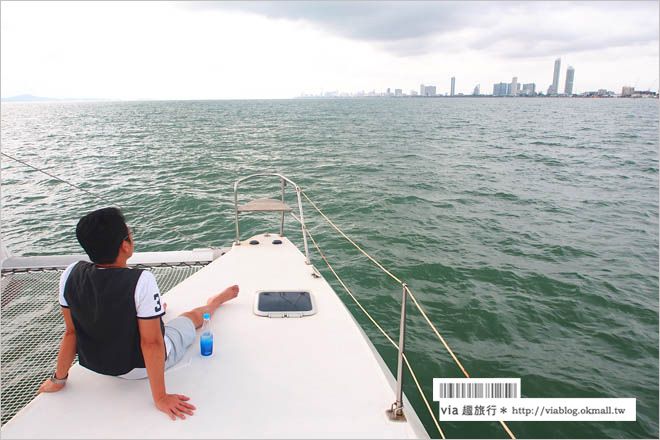 芭達雅旅遊景點》Ocean Marina遊艇俱樂部～奢華！搭上百萬豪華遊艇出海賞夕陽！ @Via&#039;s旅行札記-旅遊美食部落格