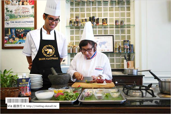 泰國曼谷餐廳》藍象餐廰BLUE ELEPHANT～體驗自己動手做的料理教室，皇家級泰式料理好好吃！ @Via&#039;s旅行札記-旅遊美食部落格