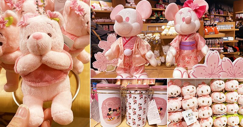 日本迪士尼商店》粉紅迪士尼家族來囉！！最新粉嫩櫻花款～粉紅控的旅人快點來收集！ @Via&#039;s旅行札記-旅遊美食部落格